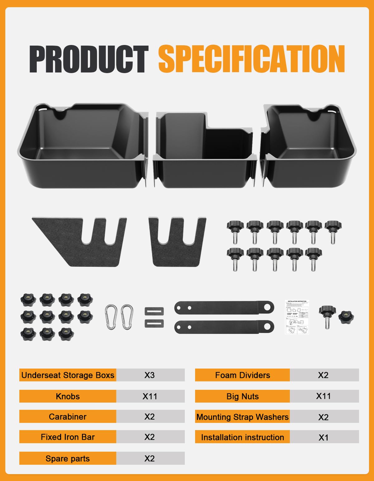 KINGGERI lifestyle shot in truck cabin showing concealed storage convenience