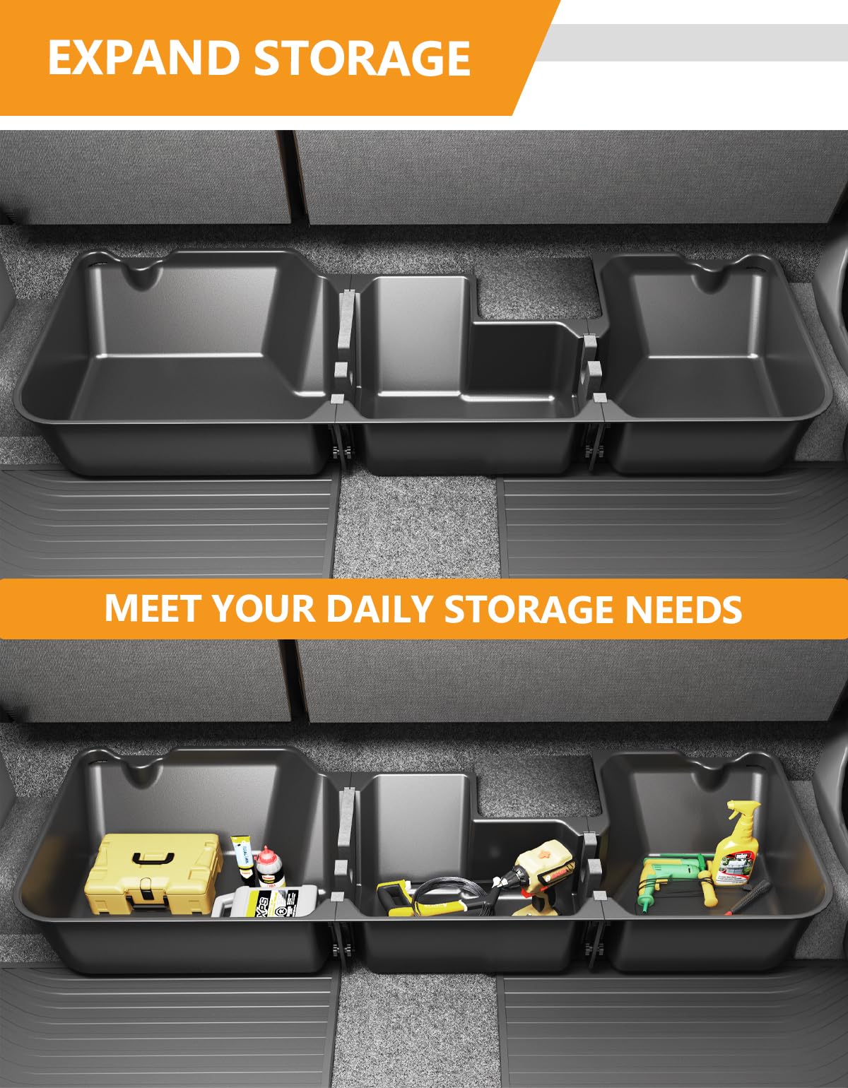 KINGGERI open box filled with tools demonstrating organized secure storage