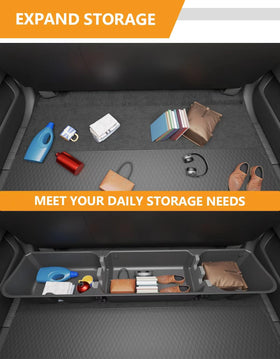 KINGGERI open compartment with partition showing organized storage benefit