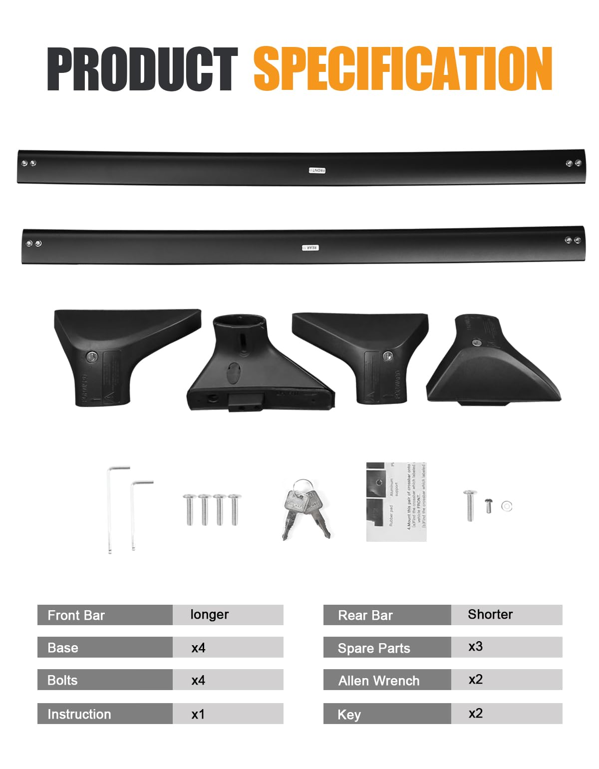 KINGGERI boxed package with labeled tools for quick installation