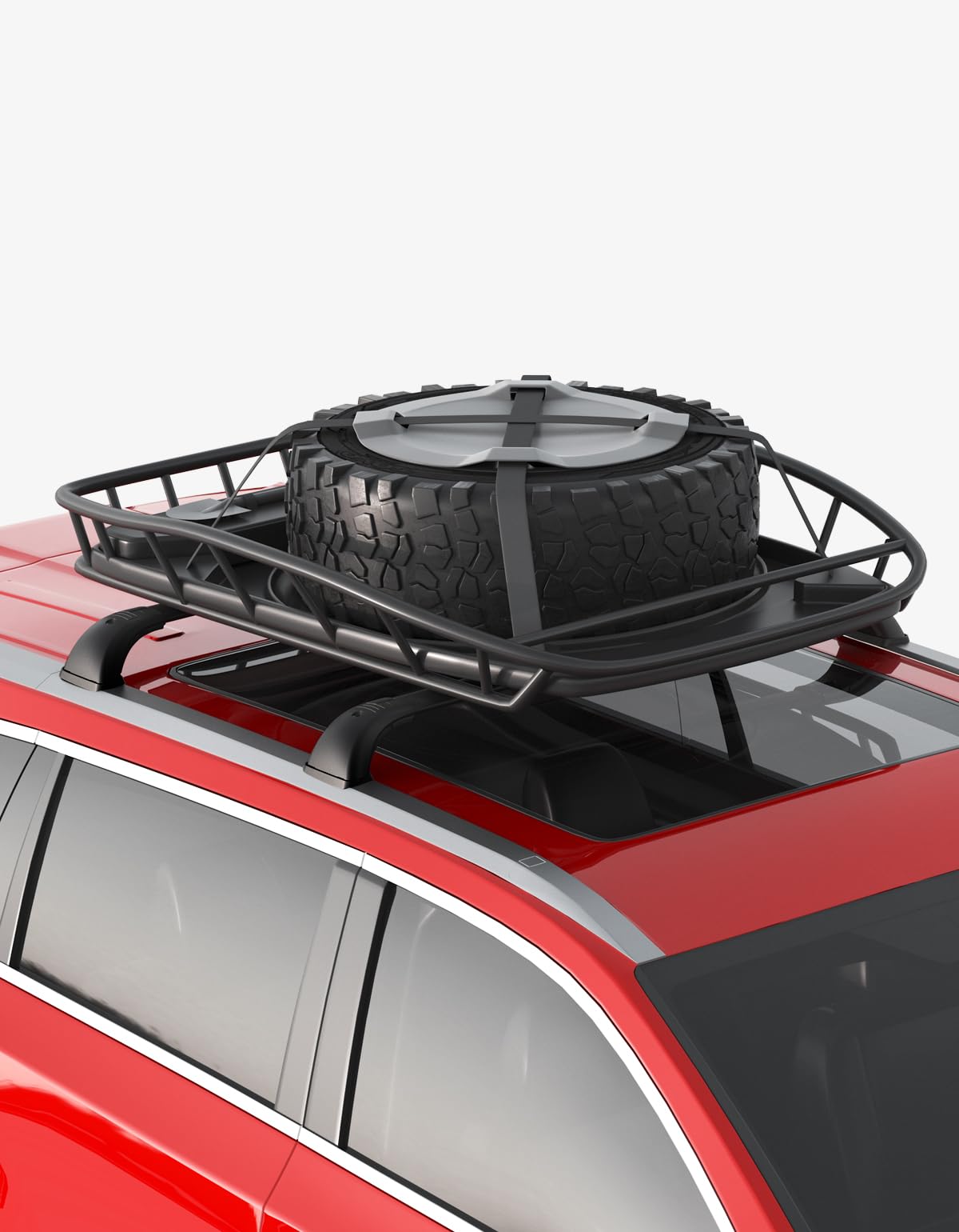 KINGGERI side view with roof box showing cargo compatibility and stability