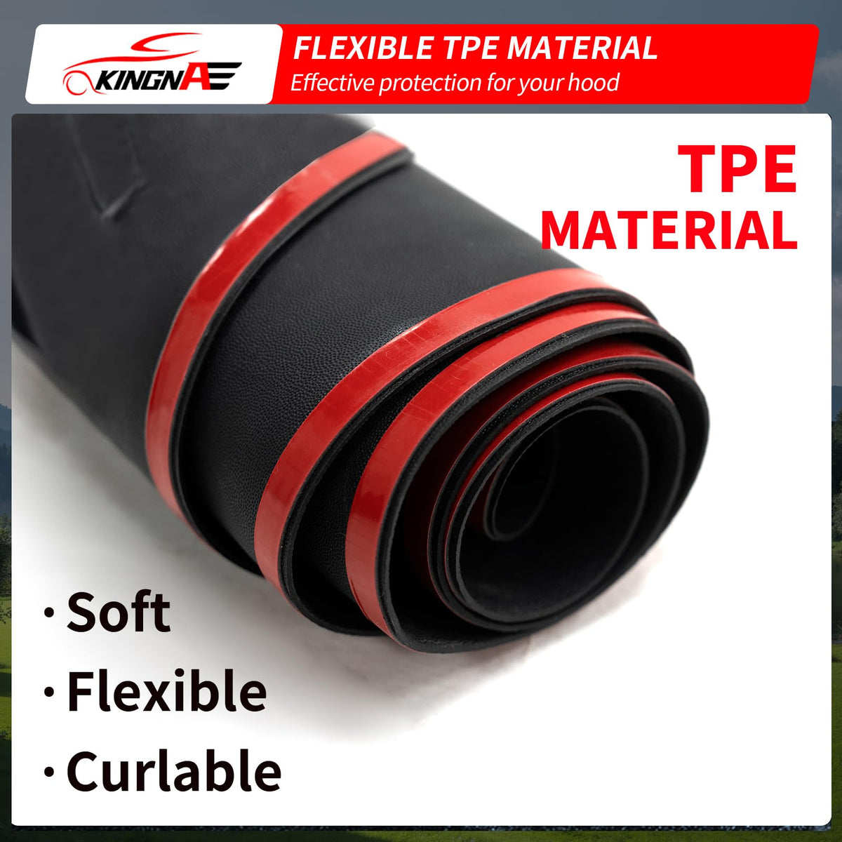 kingna adhesion tape and promoter showing easy no-drill installation