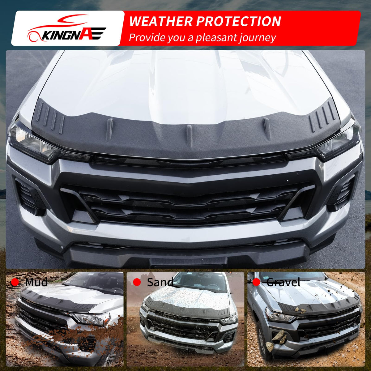kingna on Colorado driving lifestyle scene showing debris protection