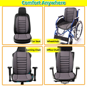 kingphenix cushion and lumbar pillow on an office chair offering ergonomic daily work comfort