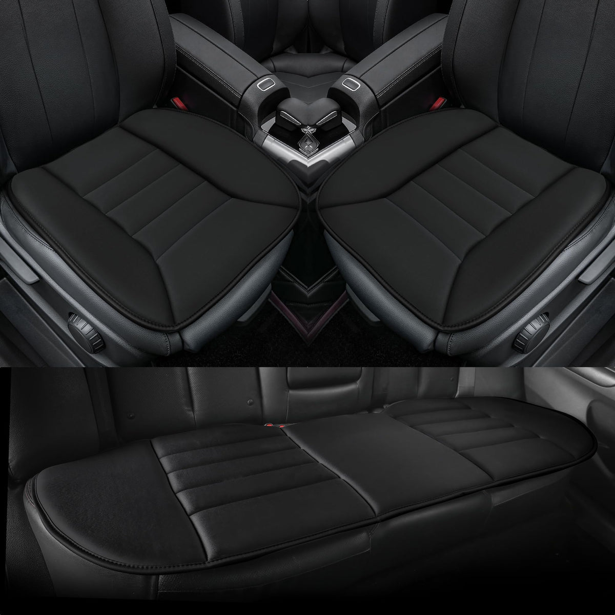 kingphenix front seat cushion front view showing ergonomic support benefit
