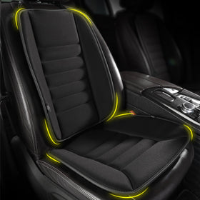 kingphenix front view car seat cushion showing slim profile and comfort