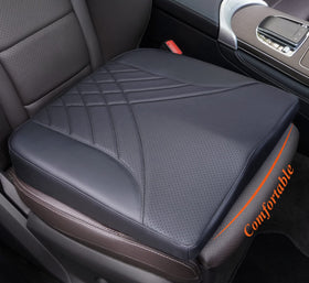 kingphenix front view of car seat cushion showing contoured shape and support