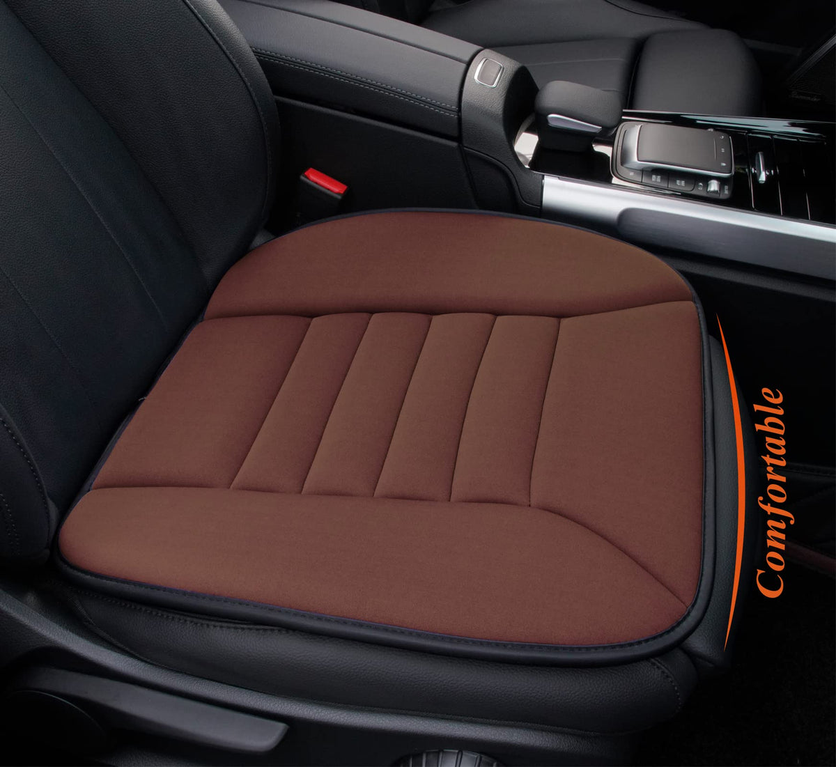 kingphenix front view of cushion showing ergonomic shape and instant comfort