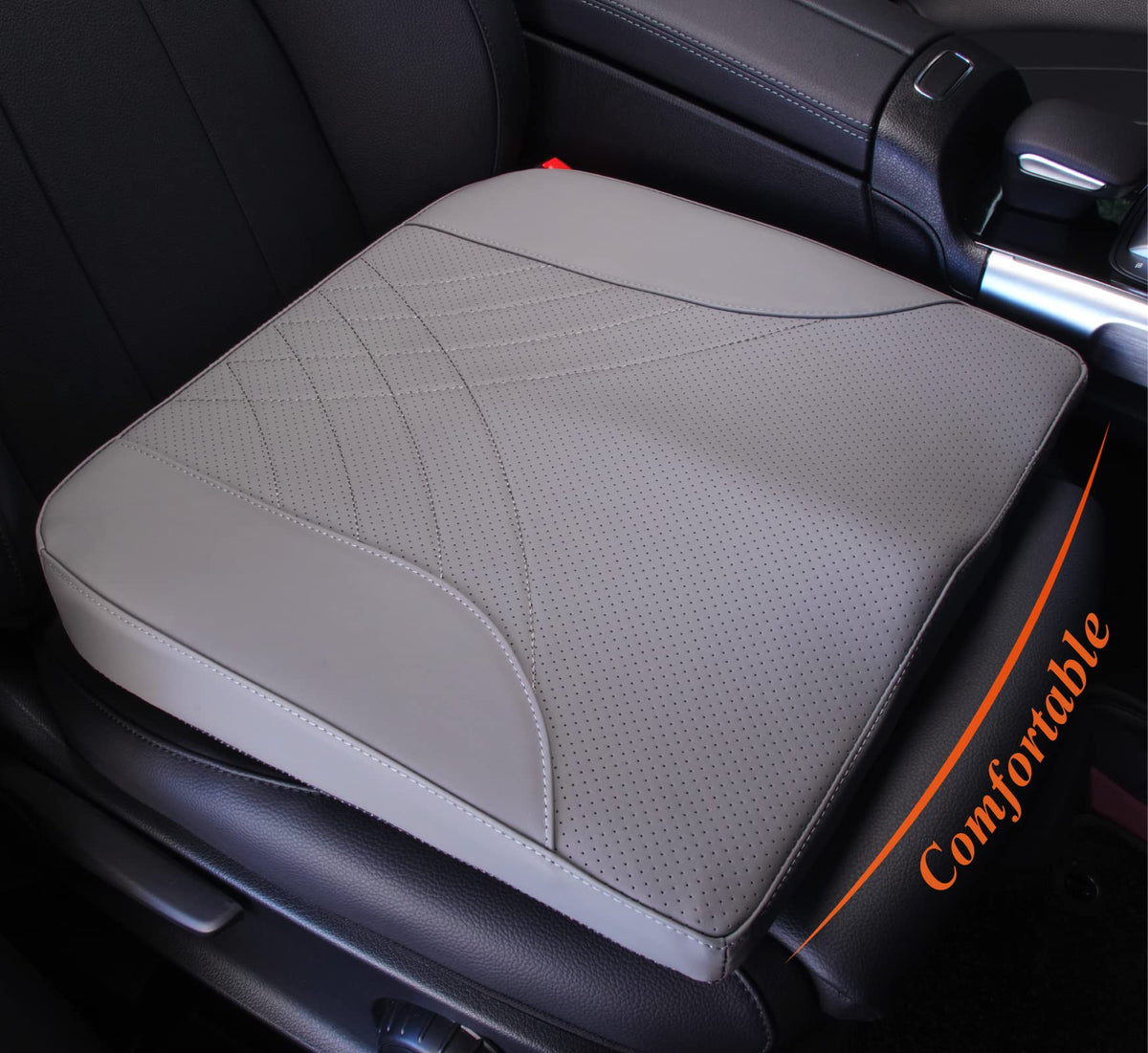 kingphenix front view on car seat showing improved driving posture and comfort