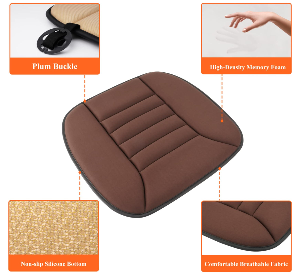 kingphenix installed in car seat providing long-drive comfort