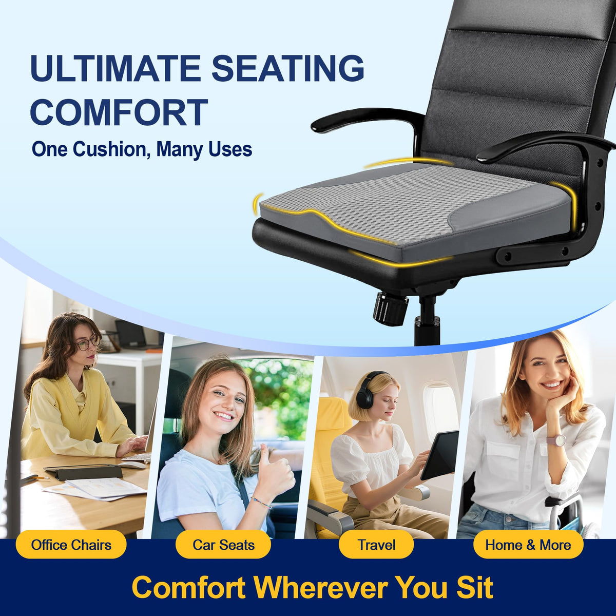 kingphenix installed in car demonstrating better posture and seat fit