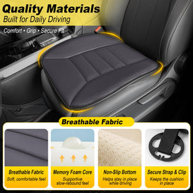 kingphenix rear cushions in SUV backseat showing passenger comfort benefit