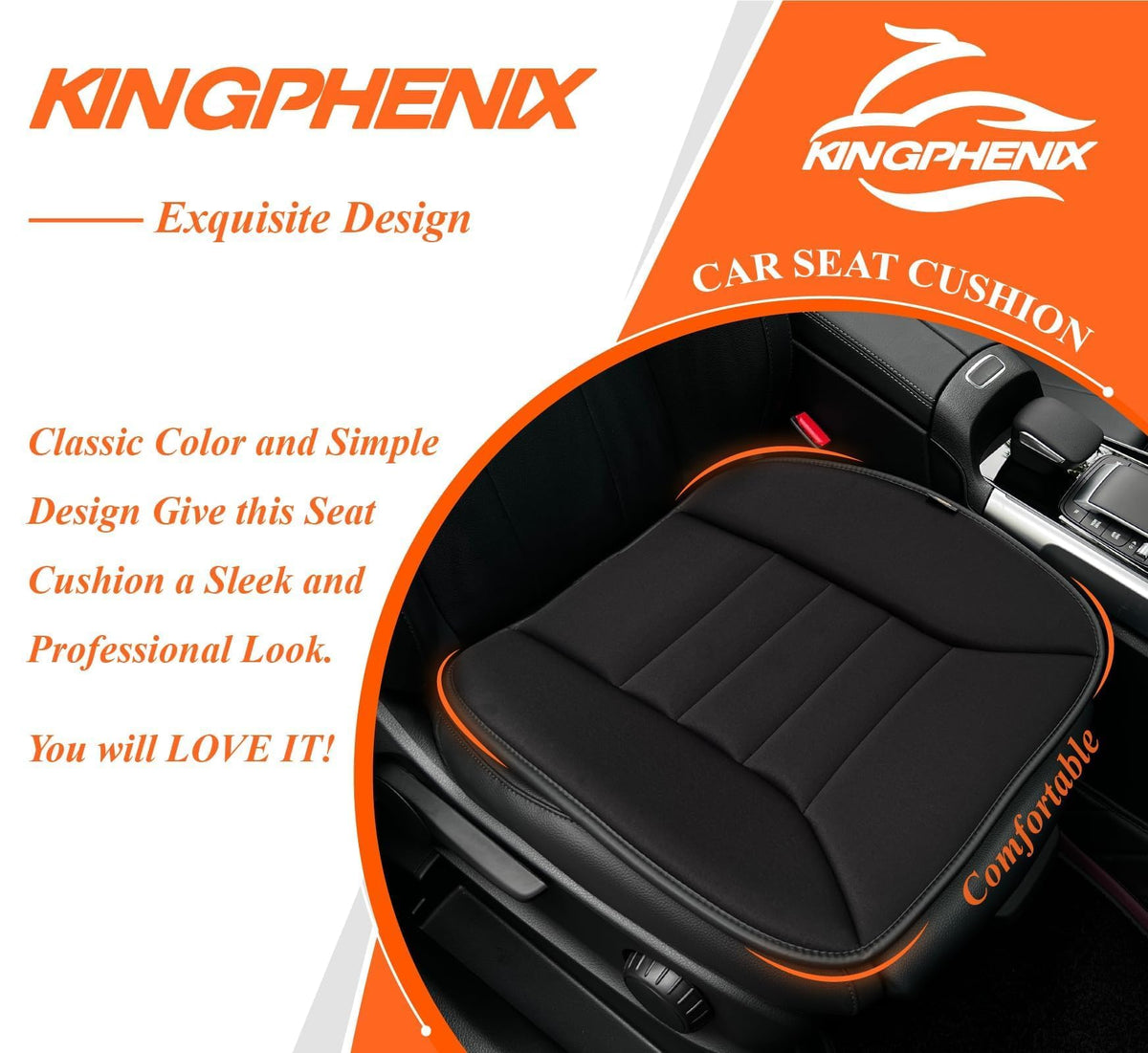kingphenix lifestyle image of driver using cushion for comfortable commute