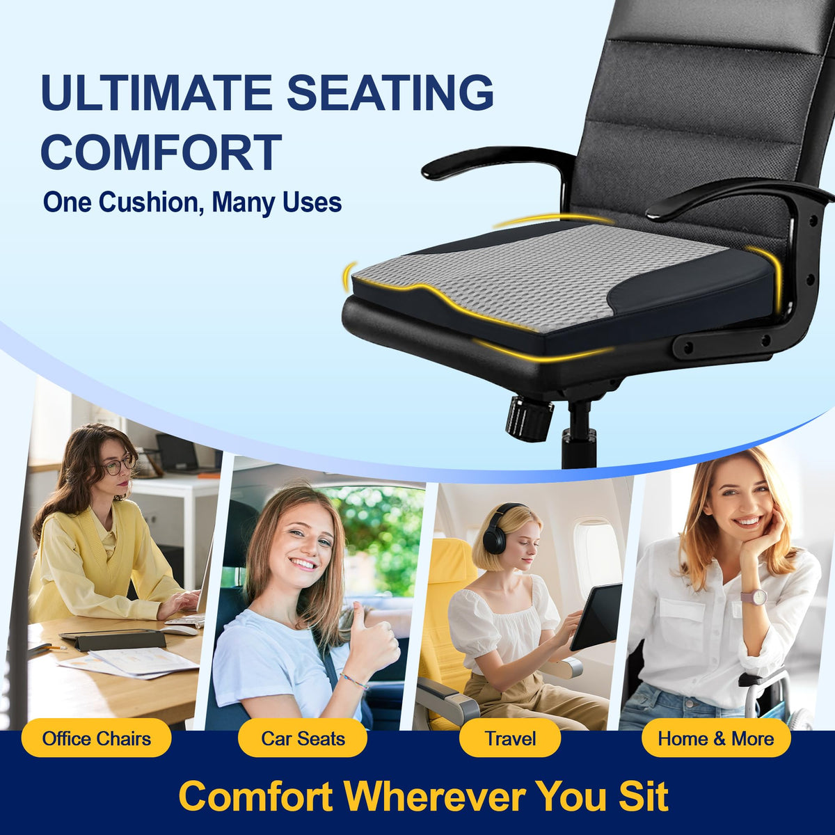kingphenix non-slip base view keeping the cushion stable during use