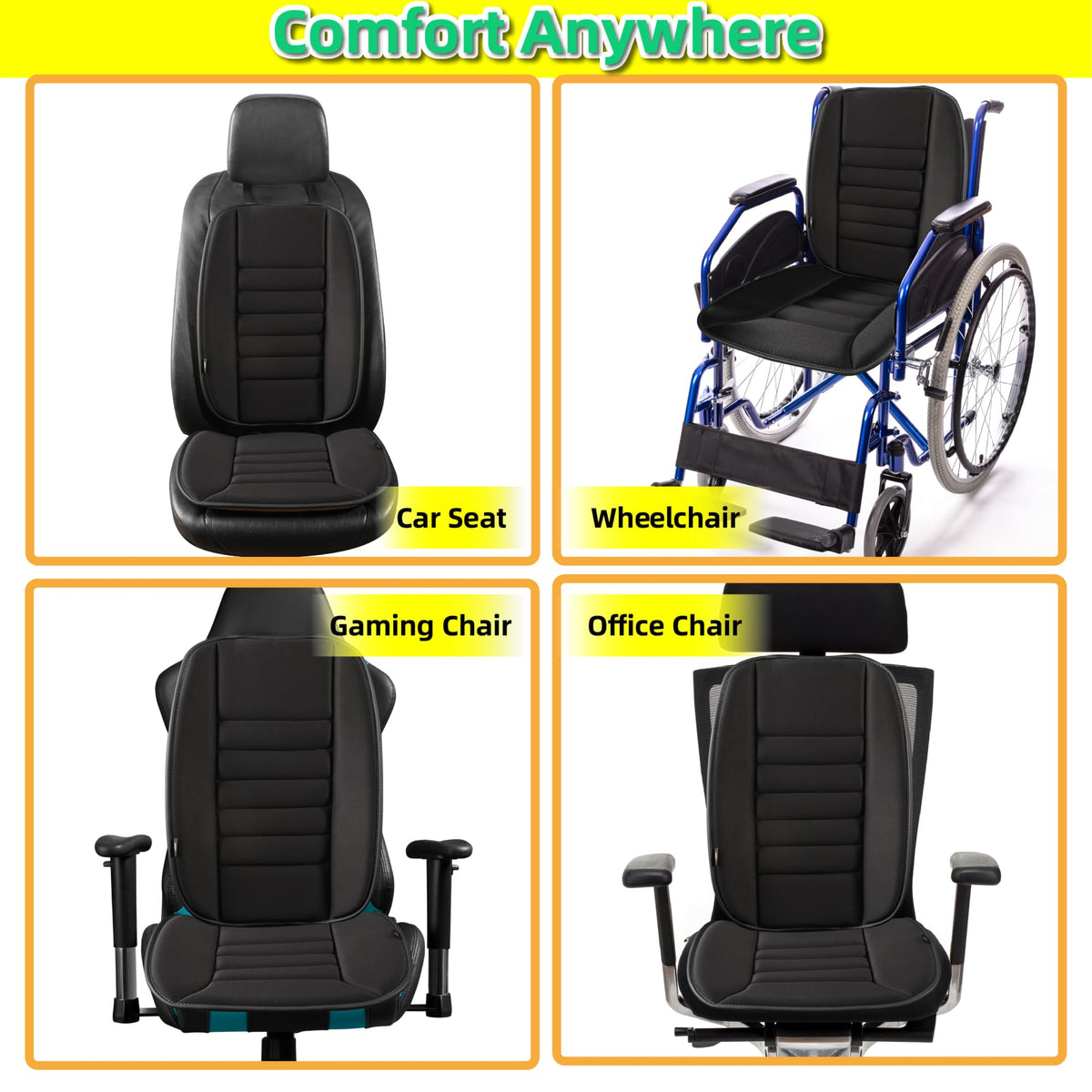 kingphenix placed on office chair offering added daily support