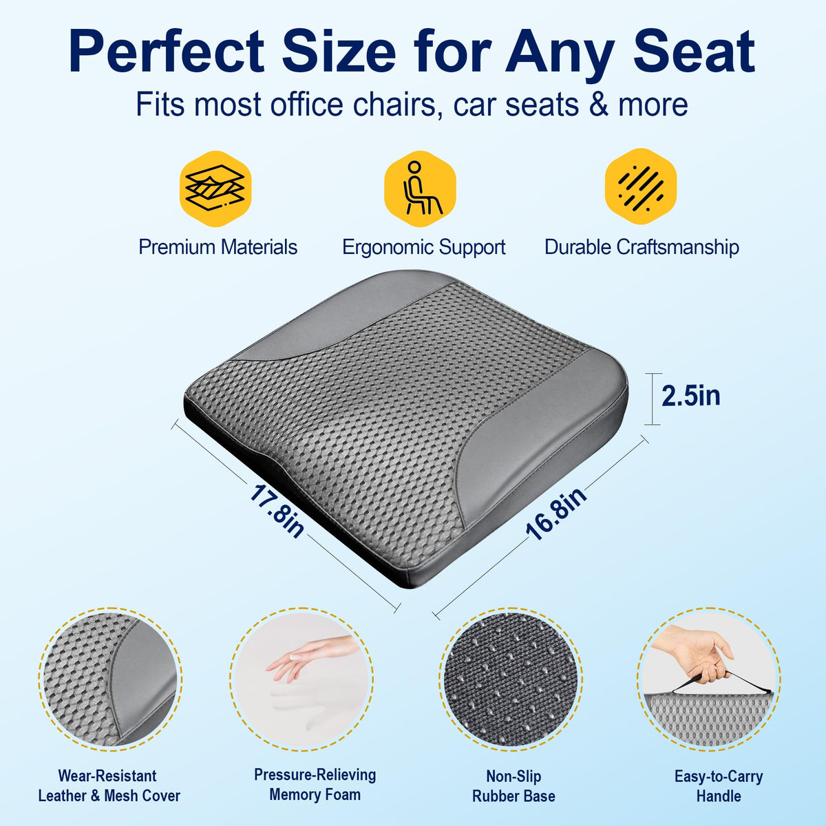 kingphenix on an office chair offering lumbar support and all-day comfort
