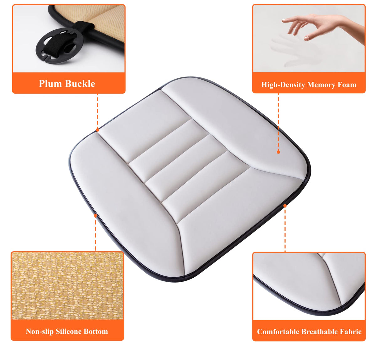 kingphenix cushion on driver seat improving posture and comfort