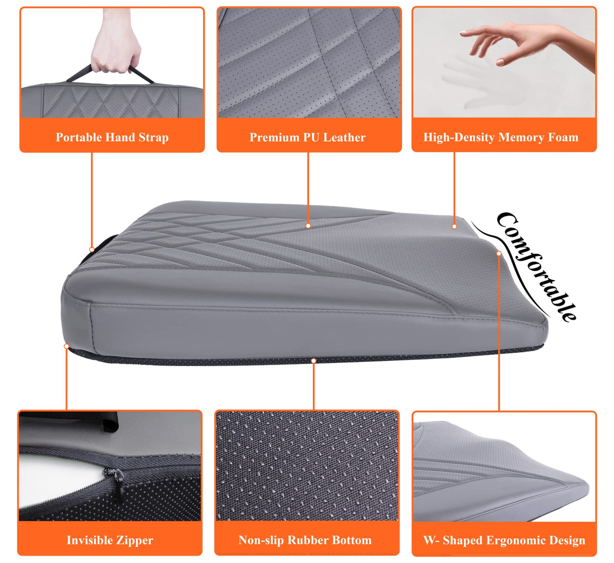 kingphenix PU leather surface wiped clean for easy maintenance and professional look
