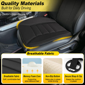 kingphenix seat cushion scale with ruler showing accurate sizing benefit