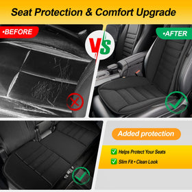 kingphenix size comparison front seat to hand showing cushion dimensions