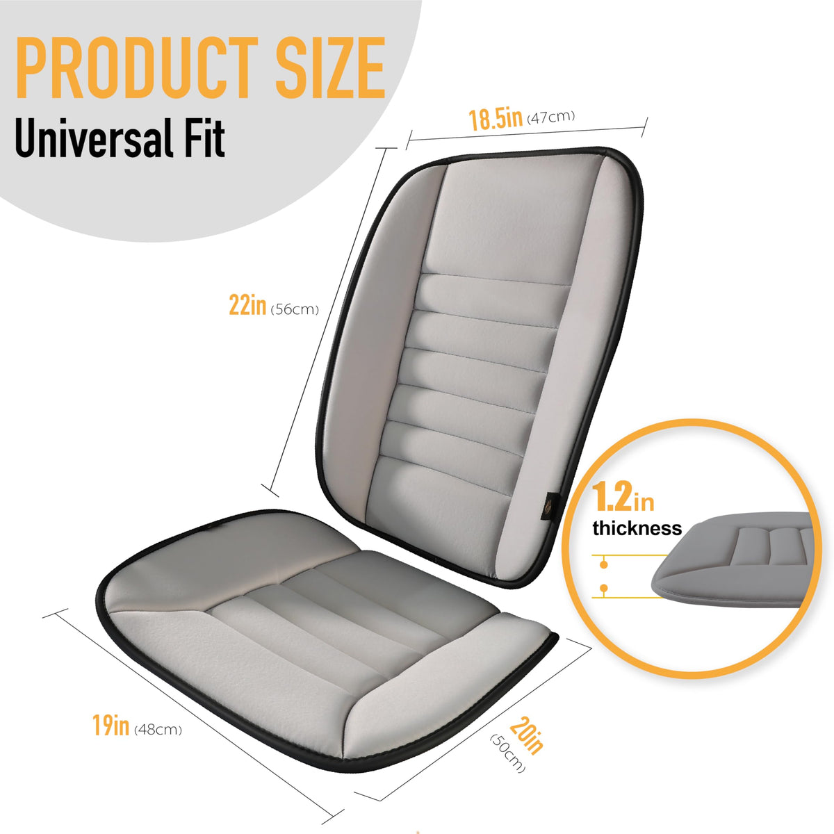 kingphenix hand holding cushion to show compact size and easy portability