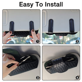 KINIVA sturdy visor clip detail securing the case for safe driving