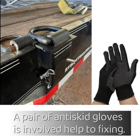 KINSANINC connected to ratchet strap illustrating secure cargo tie-down