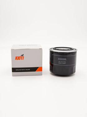 Kioti front packaging showing two filters and clear identification benefit
