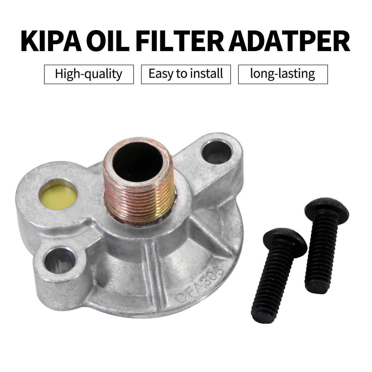 kipa adapter mounted on Chevy V8 engine illustrating correct installation position