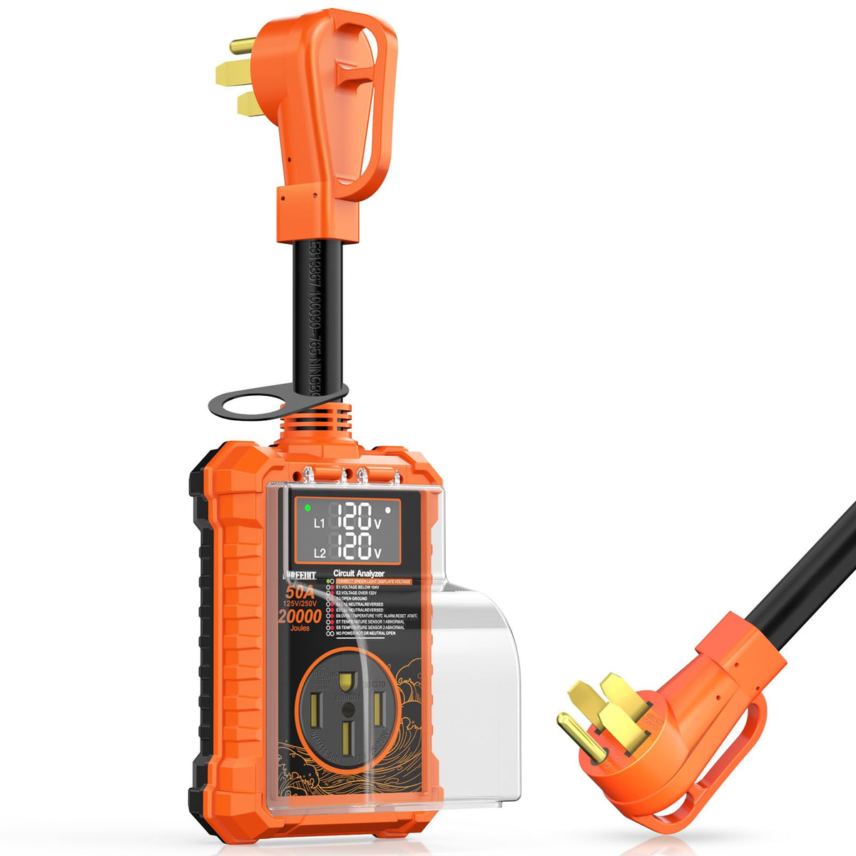 KIRFEIHT front angled view showing robust housing and easy grip for safe handling