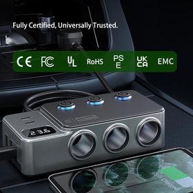 KirkasVue close-up of individual switches and sockets for safer control