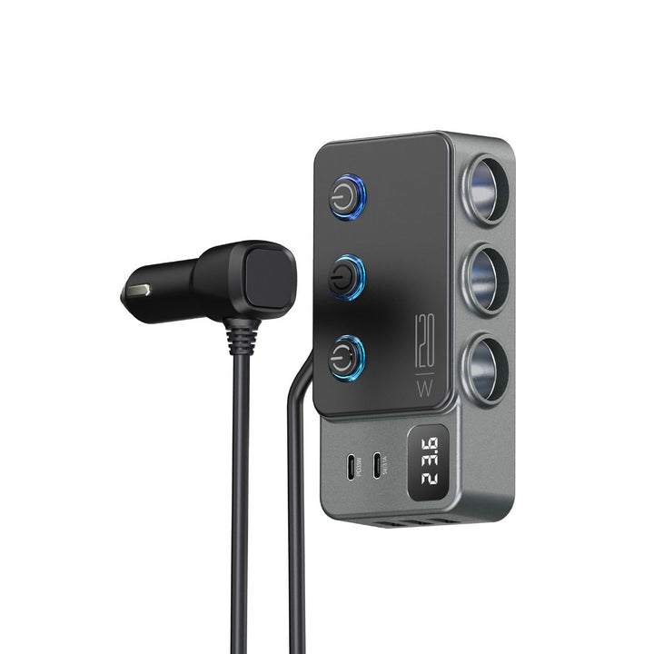KirkasVue front view showing all ports and neat organization benefits