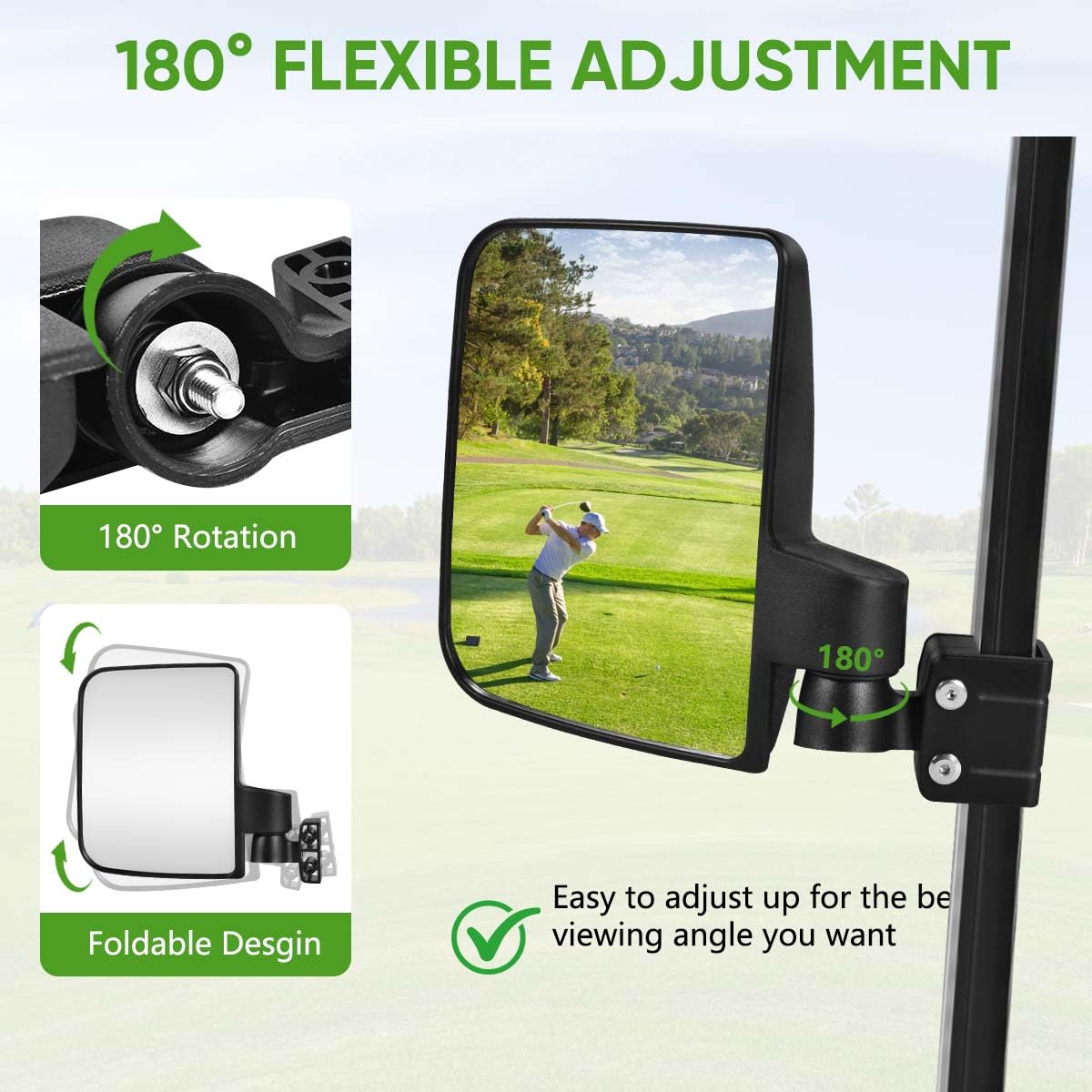 KISEER clamp mount and hardware demonstrating no-drill easy installation