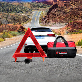 kitgo lifestyle roadside usage depicting a driver using tools for quick repair
