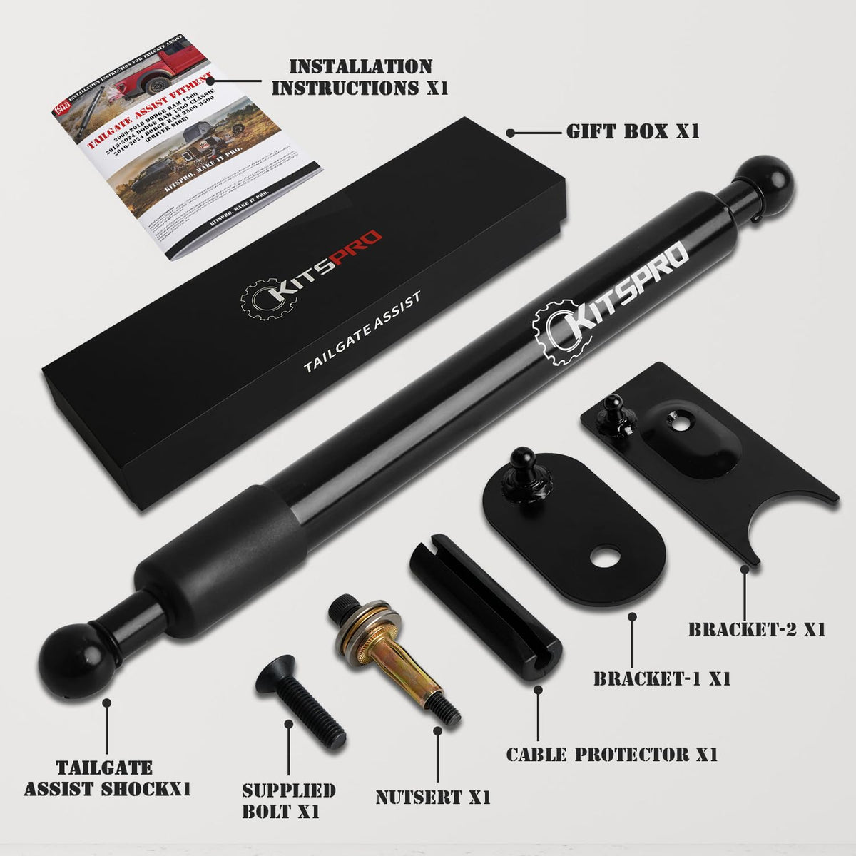 KitsPro next to ruler showing size and scale for correct fitment benefit