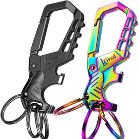 Kivssi front view showing compact carabiner and aesthetic benefit