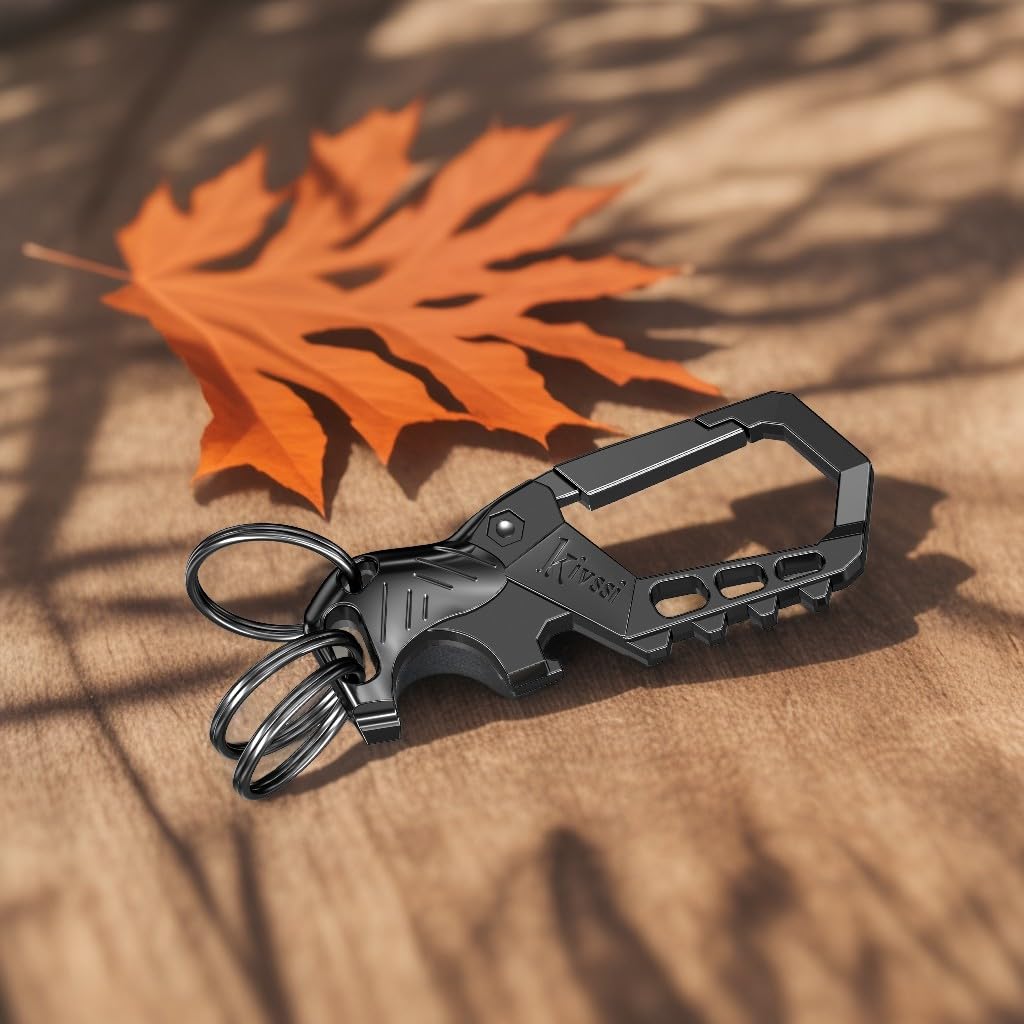 Kivssi next to house keys demonstrating compact size benefit