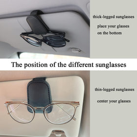 KIWEN clip mounted on car visor keeping sunglasses accessible