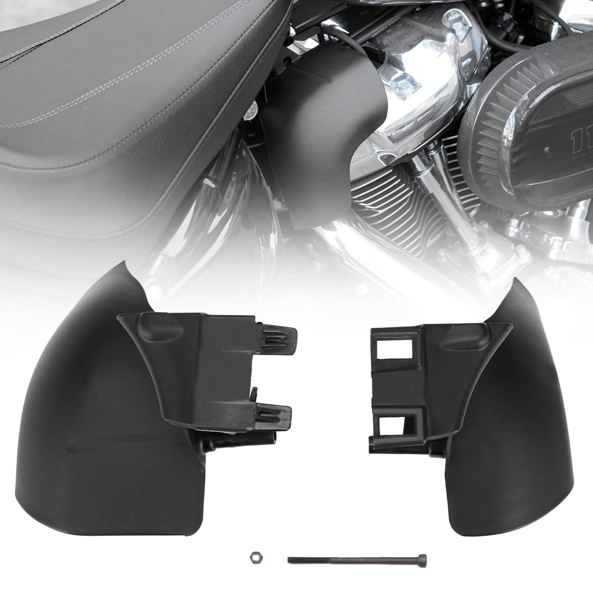 Kiwi Master front view deflectors installed showing sleek profile and heat protection