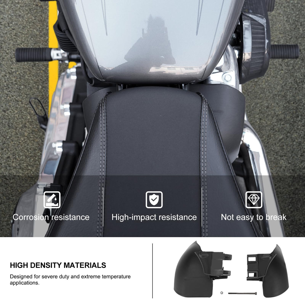 Kiwi Master lifestyle shot on road showing reduced heat at rider legs for comfort
