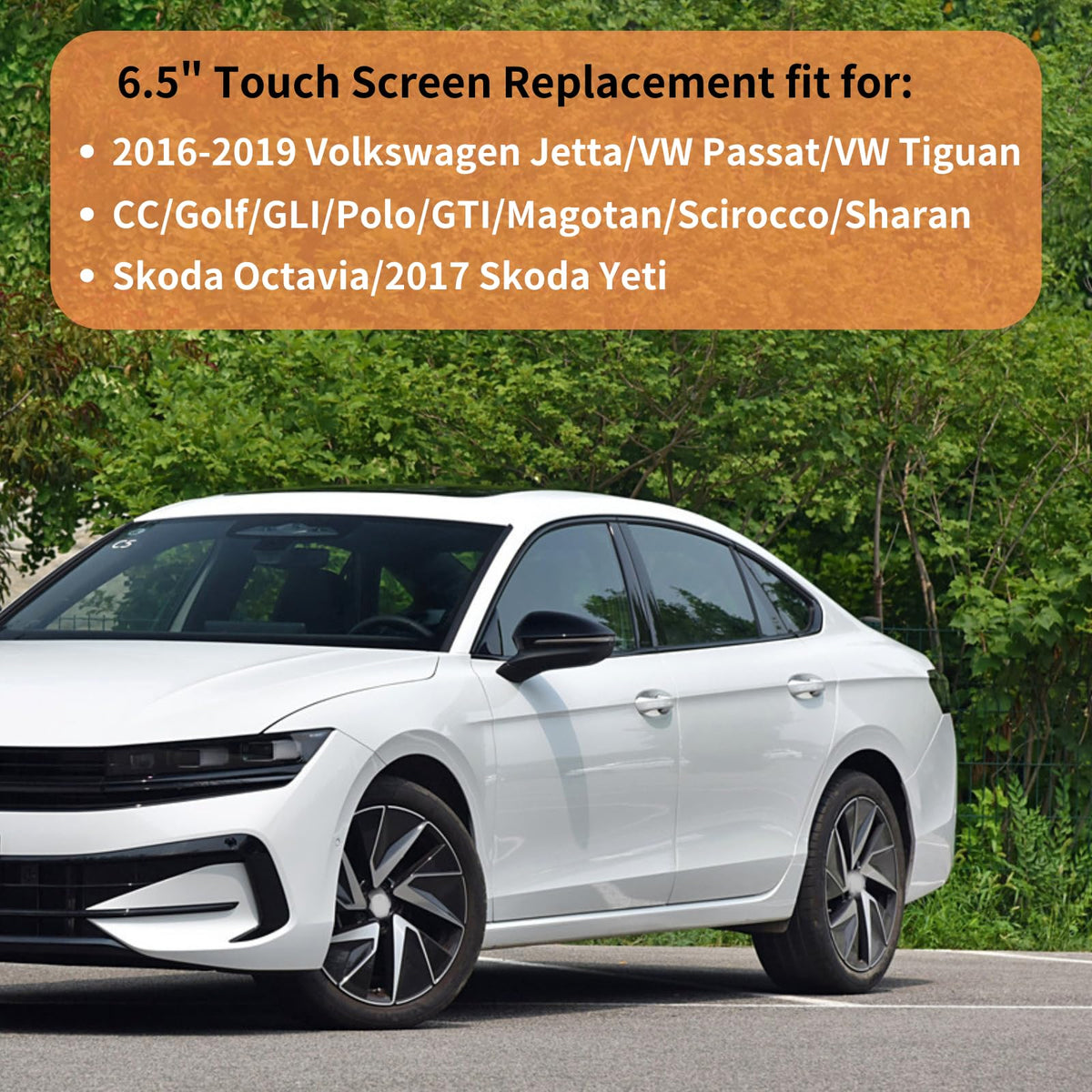 kixfwpy installed in VW dashboard demonstrating restored touchscreen control