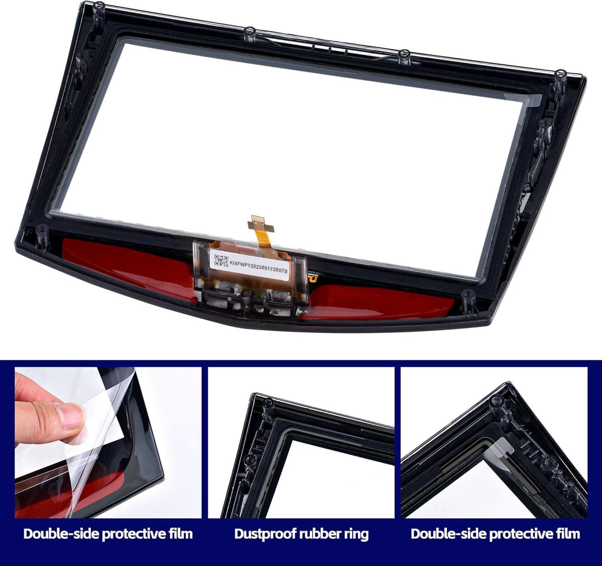 kixfwpy lifestyle image of driver using restored CUE screen while driving