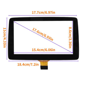 kixfwpy touchscreen held in hand showing size and fit, helping installers visualize scale