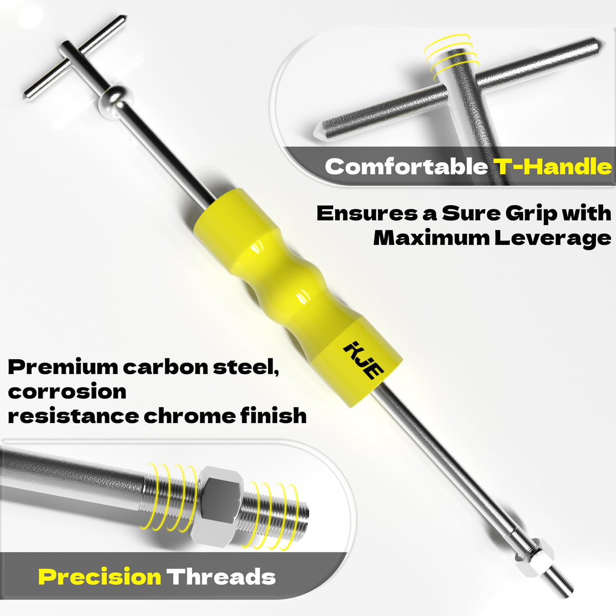 KJE detailed view of 64mm CV fork illustrating robust construction and corrosion guard