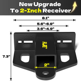 KJE hitch pin detail with magnetic pins and clips for fast, secure connections