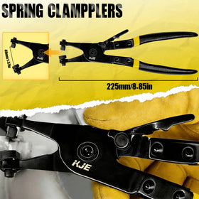 KJE hose clamp plier gripping clamp showing strong hold and ease-of-use benefit