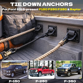 KJE installed anchor in truck bed showing secure fit and quiet operation