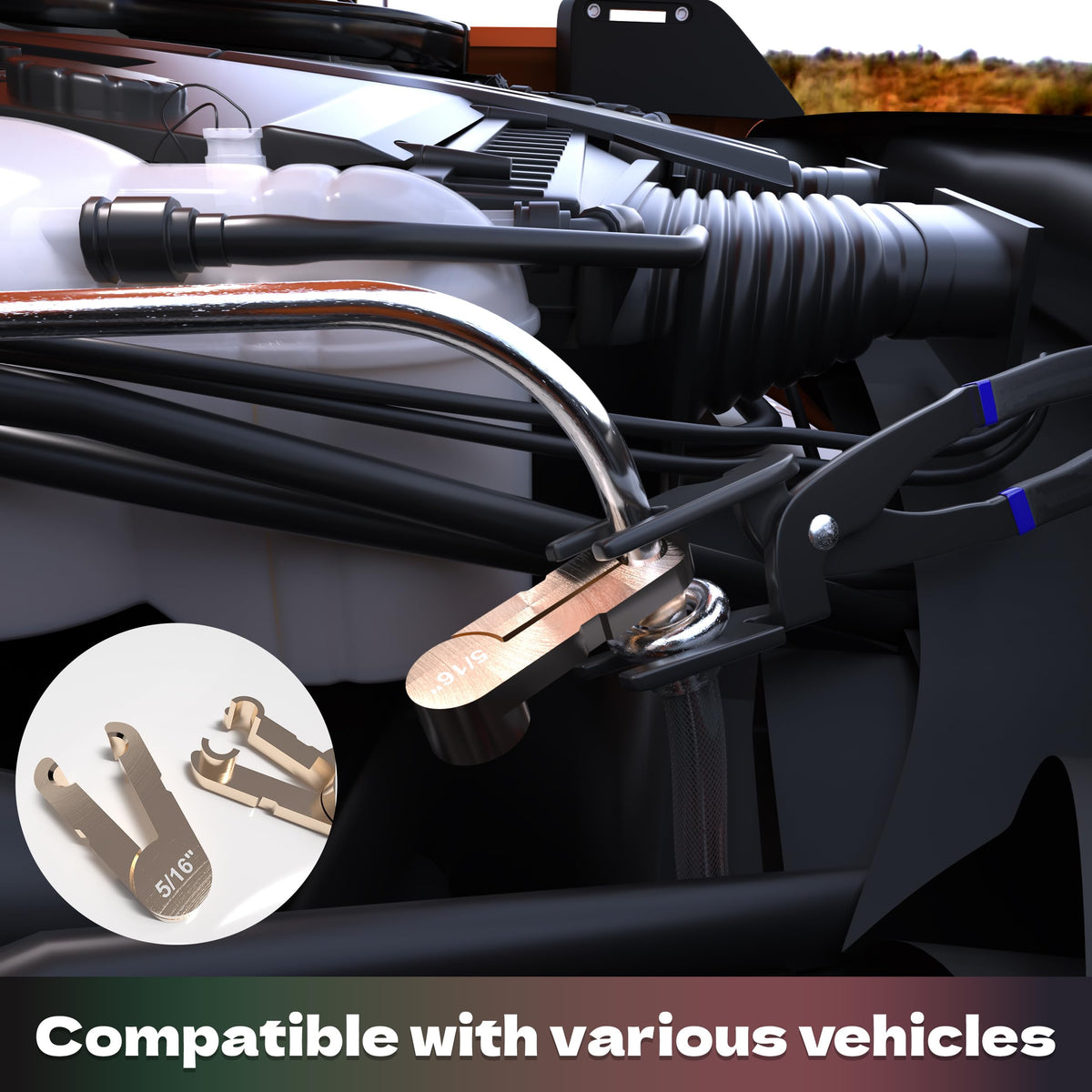 KJE oil cooler line tools detail showing durable construction and fit