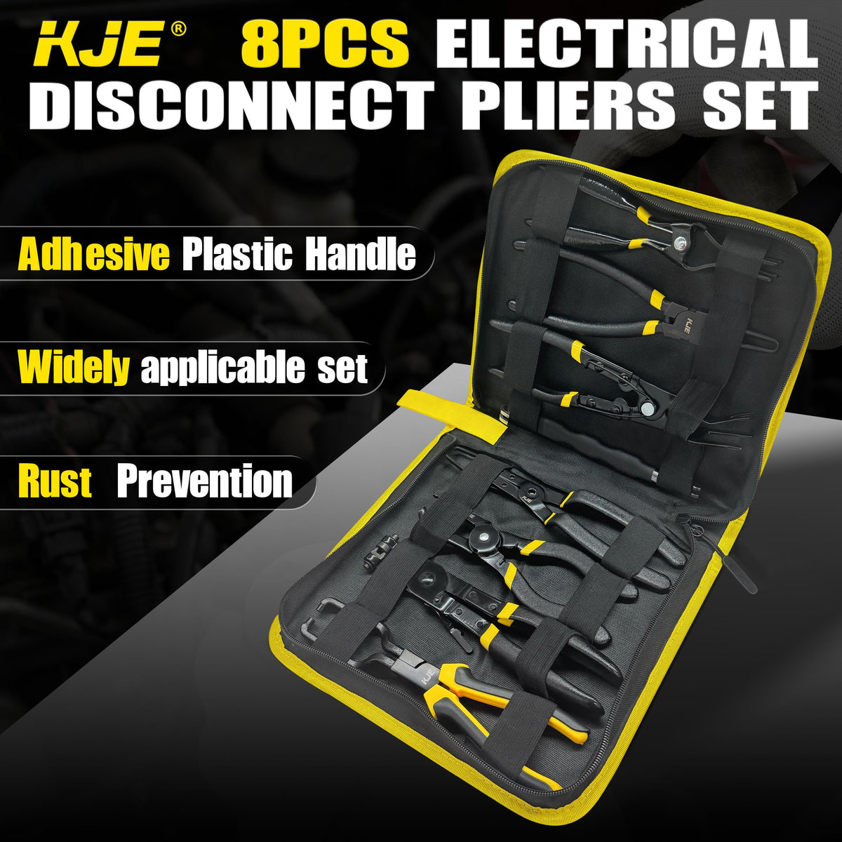 KJE tools beside ruler showing scale and compact portability benefit