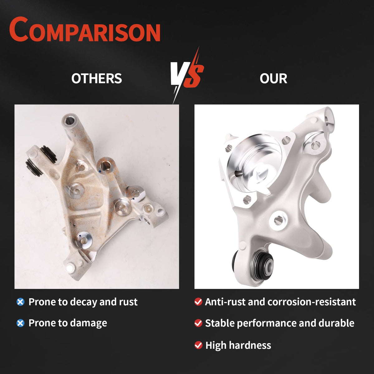 KJYDXYS knuckle label with OE number aiding correct part identification